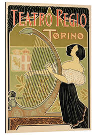 Magnettafel Werbeposter 'Theatre Royal', Turin