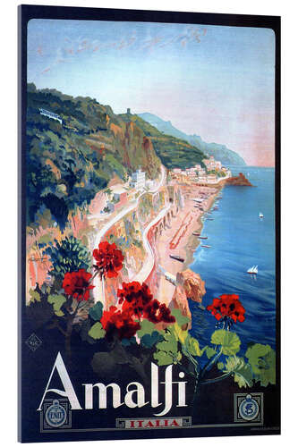 Tableau en verre acrylique Amalfi, Italie