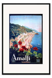 Gerahmter Kunstdruck Amalfi, Italien