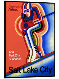 Magnettafel Ski in Salt Lake City