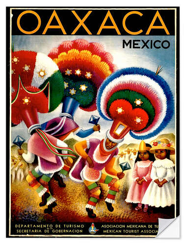 Selvklebende plakat Mexico - Oaxaca