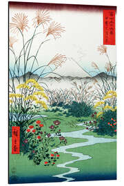 Stampa su alluminio  Campi Otsuki nella provincia di Kai - Utagawa Hiroshige