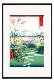 Gerahmter Kunstdruck Otsuki-Felder in der Provinz Kai