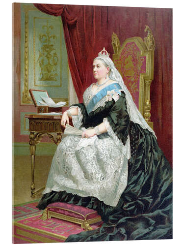 Acrylic print Portrait of Queen Victoria on her Golden Jubilee