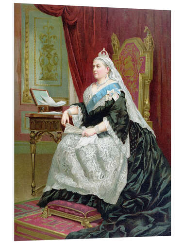 PVC-tavla Portrait of Queen Victoria on her Golden Jubilee