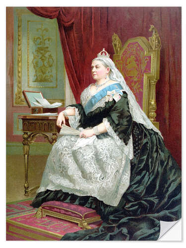 Vinilo para la pared Portrait of Queen Victoria on her Golden Jubilee