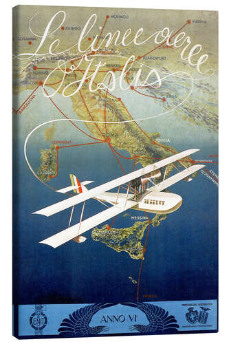 Canvas print Italian airline