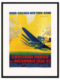 Gerahmter Kunstdruck Crociera aerea del decennale