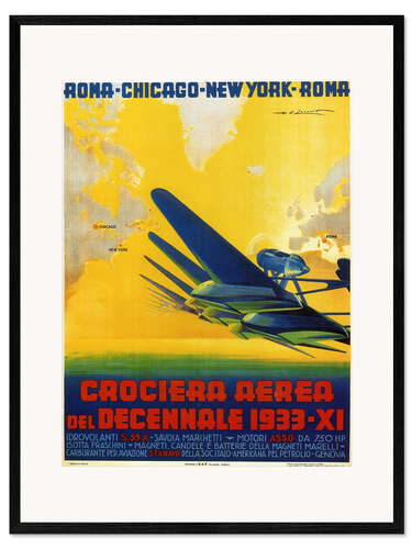 Framed art print Crociera aerea del decennale