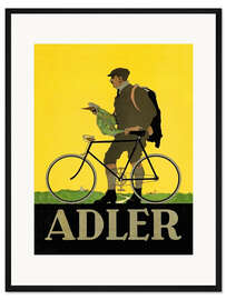 Gerahmter Kunstdruck Adler Fahrräder