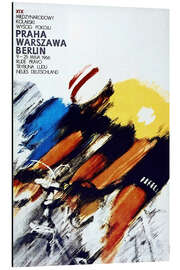 Magnettafel Radrennen - Prag - Warschau - Berlin