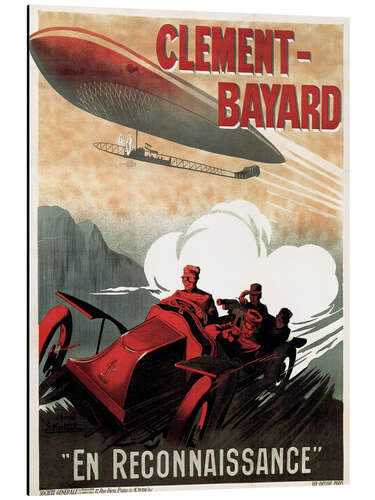 Tableau en aluminium Clement Bayard Automobile