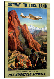 Cuadro de aluminio  Skyway to Inca Land - Vintage Travel Collection
