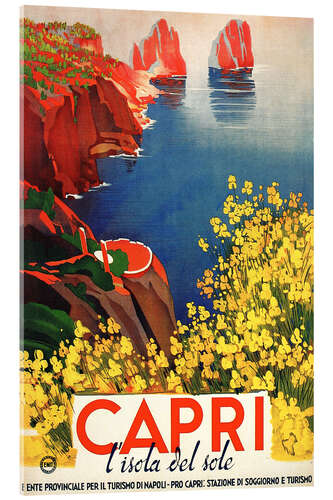 Acrylglasbild Italien - Capri die Sonneninsel