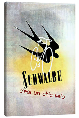 Leinwandbild Fahrräder - Schwalbe, cest un chic velo