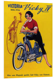 Foam board print Who´s talking about mopeds, praises Vicky Victoria