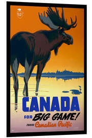 Foam board print Canada - big game