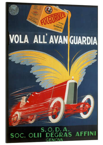 Aluminiumsbilde Automotive oil from Genoa