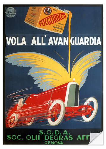 Adesivo murale Automotive oil from Genoa