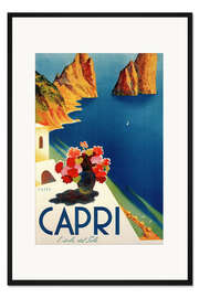 Gerahmter Kunstdruck Italien, Sommerinsel Capri (italienisch)