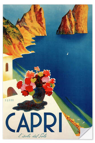 Wall sticker Summer Island of Capri (Italian)
