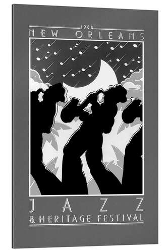 Tableau en plexi-alu Jazz de la Nouvelle-Orléans