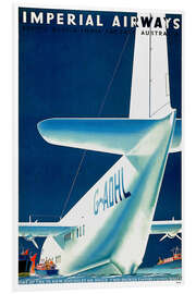 Foam board print Imperial Airways - seaplane