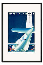 Gerahmter Kunstdruck Imperial Airways - Wasserflugzeug 