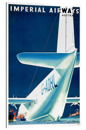 Galleriataulu Imperial Airways - seaplane