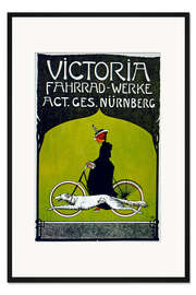 Gerahmter Kunstdruck Victoria Fahrradwerke