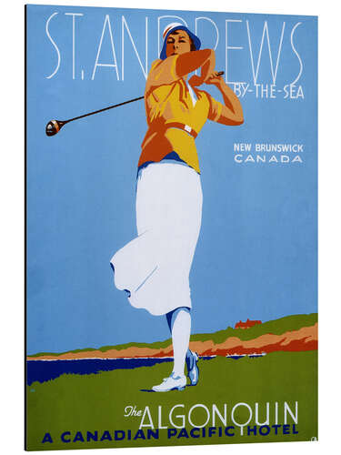 Tableau en aluminium St. Andrews - Golf (anglais)