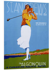 Foam board print St. Andrews - Golf