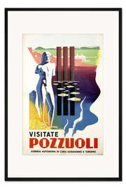 Gerahmter Kunstdruck Besuchen Sie Pozzuoli, Italien (italienisch)