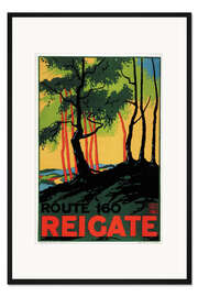 Gerahmter Kunstdruck Route 160 - Reigate