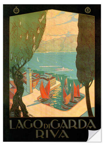 Muursticker Italy - Riva del Garda