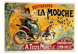 Obraz na szkle akrylowym  Voiturette La Mouche - Vintage Advertising Collection
