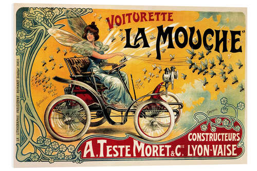 Foam board print Voiturette La Mouche