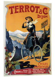 Foam board print Terrot &amp; Cie Dijon bicycles and motorcycles