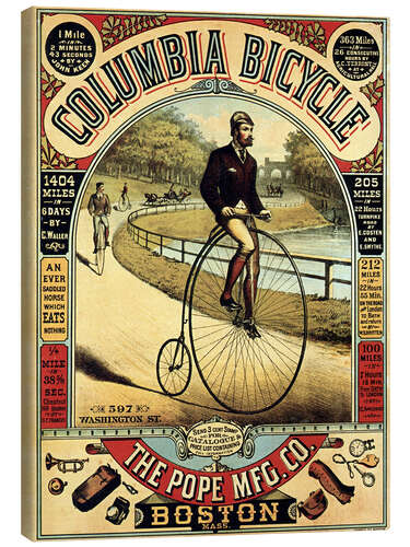 Canvas print Columbia Bicycles