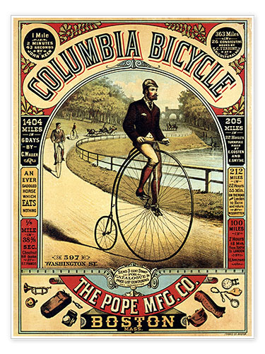 Poster Columbia Fahrräder
