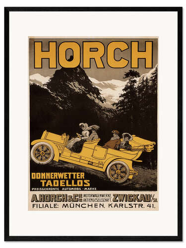 Framed art print Horch cars - Golly impeccable