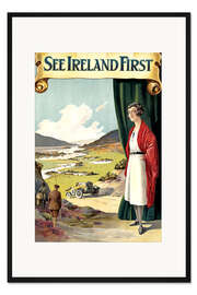 Gerahmter Kunstdruck Sieh Irland zuerst