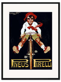 Gerahmter Kunstdruck Pneus Pirelli