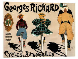 Foam board print Georges Richard bicycles