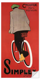 Selvklebende plakat Bicycles from Amsterdam (Dutch)