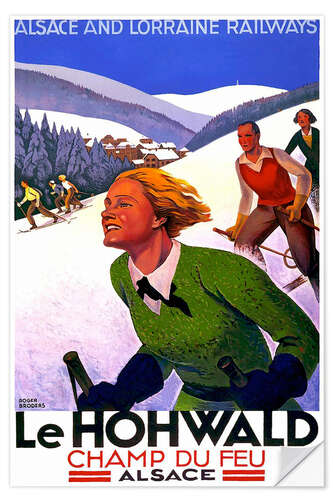 Selvklæbende plakat Le Hohwald, Alsace