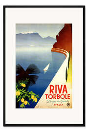 Gerahmter Kunstdruck Italien - Riva Torbole (Lago di Garda)