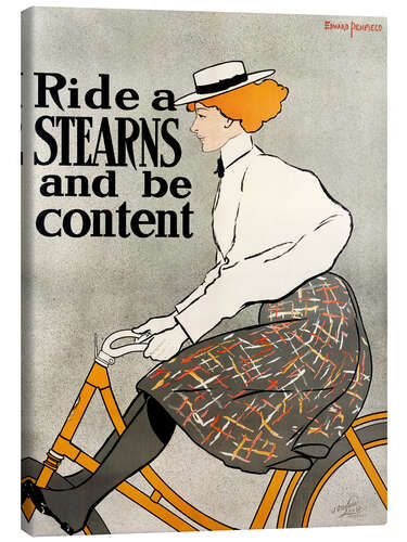 Lienzo Ride a Stearns and be content