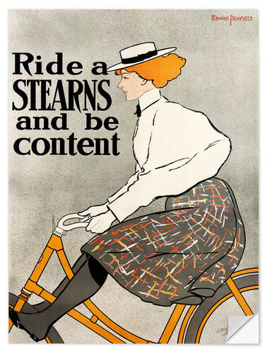 Vinilo para la pared Ride a Stearns and be content