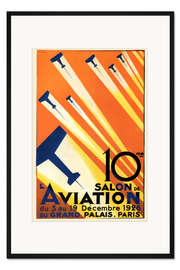 Gerahmter Kunstdruck 10. Salon de Aviation - Paris 1926